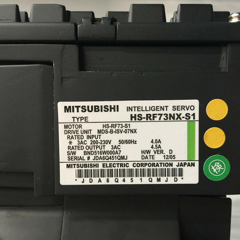 NEW MITSUBISHI AC SERVO MOTOR HS-RF73NX-S1 HS-RF73-S1 EXPEDITED SHIPPING