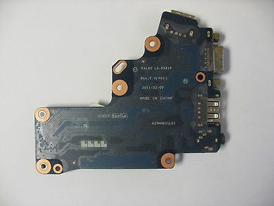 LS-6561P Original Dell Latitude E6520 VGA USB Audio I/O Circuit Board