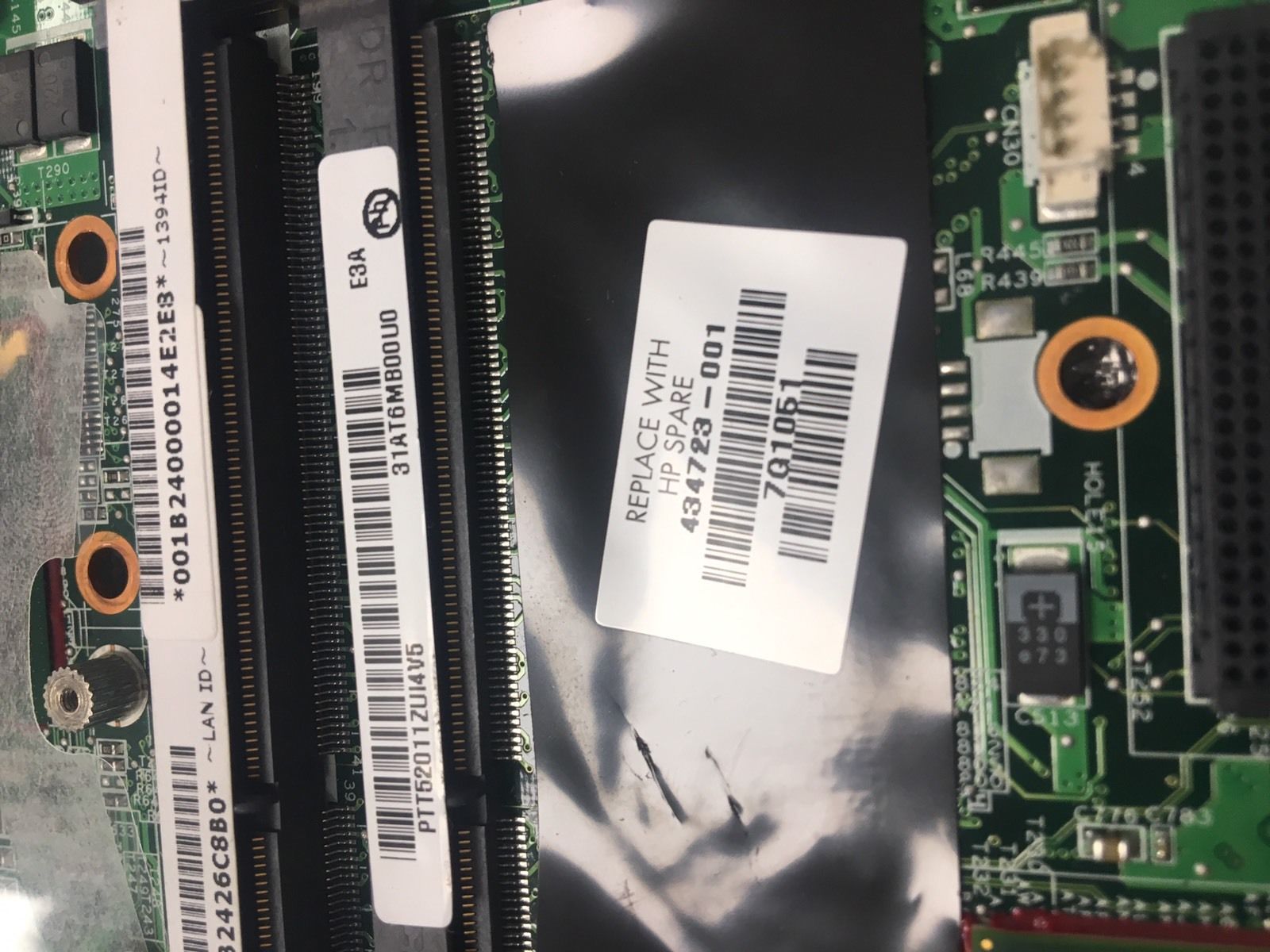 HP DV6000 INTEL LAPTOP MOTHERBOARD 434723-001