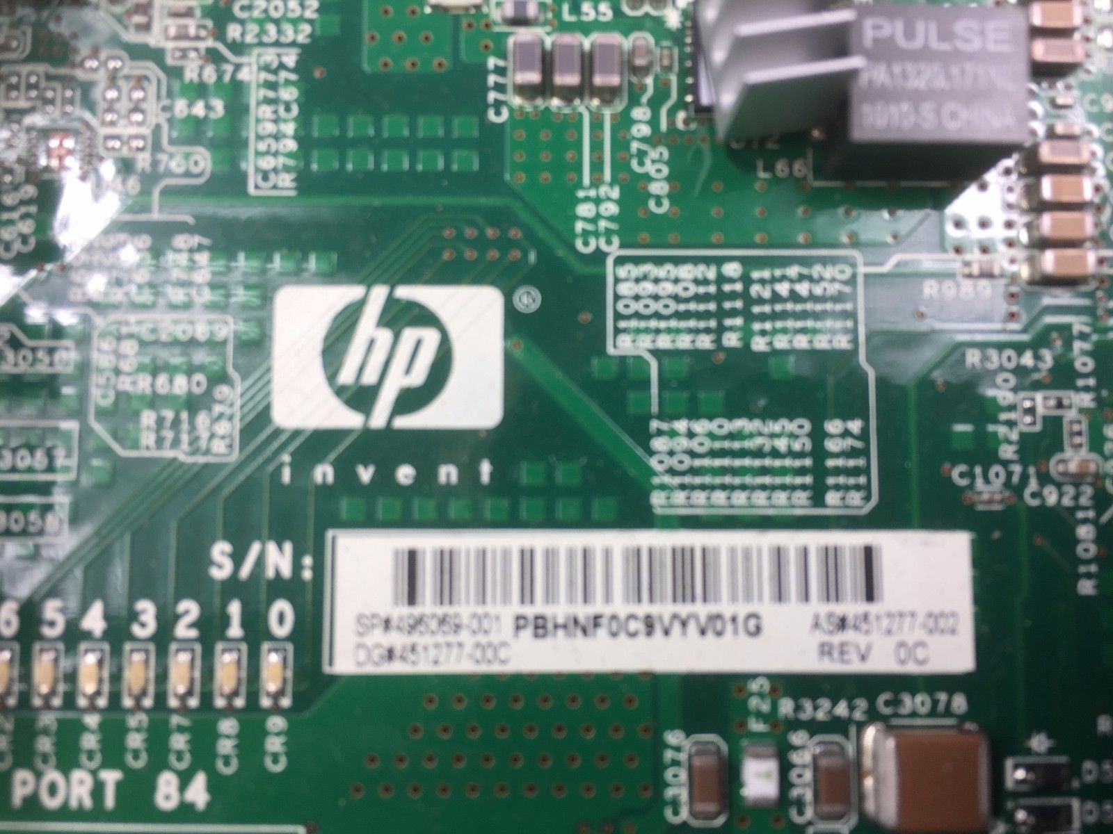 HP ProLiant DL380 G6 Dual Socket B LGA1366 Motherboard 496069-001 451277