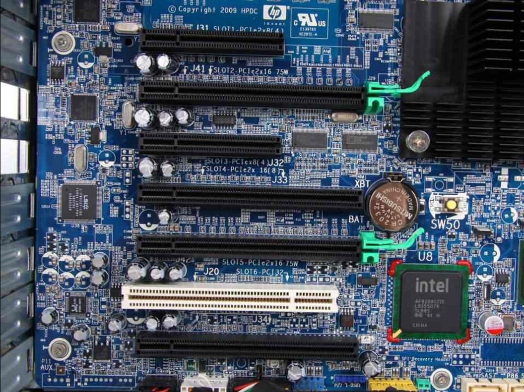 HP Z800 Workstation System Motherboard Dual LGA 1366 Socket 12x DDR3 591