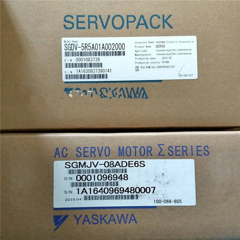 SGMJV-08ADE6S+SGDV-5R5A01A 750w 3000rpm 2.39N.m AC servo motor drive kit