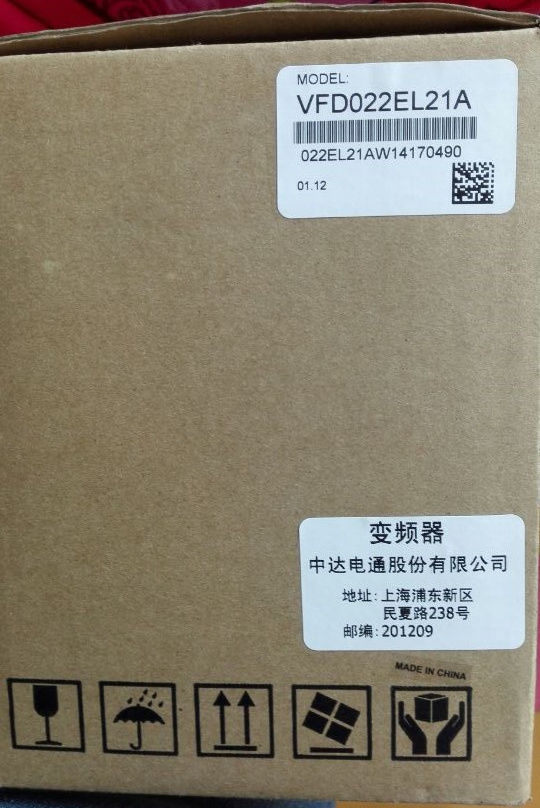 VFD022EL21A DELTA VFD Inverter Frequency converter 2.2KW 3HP 1PHASE 220V