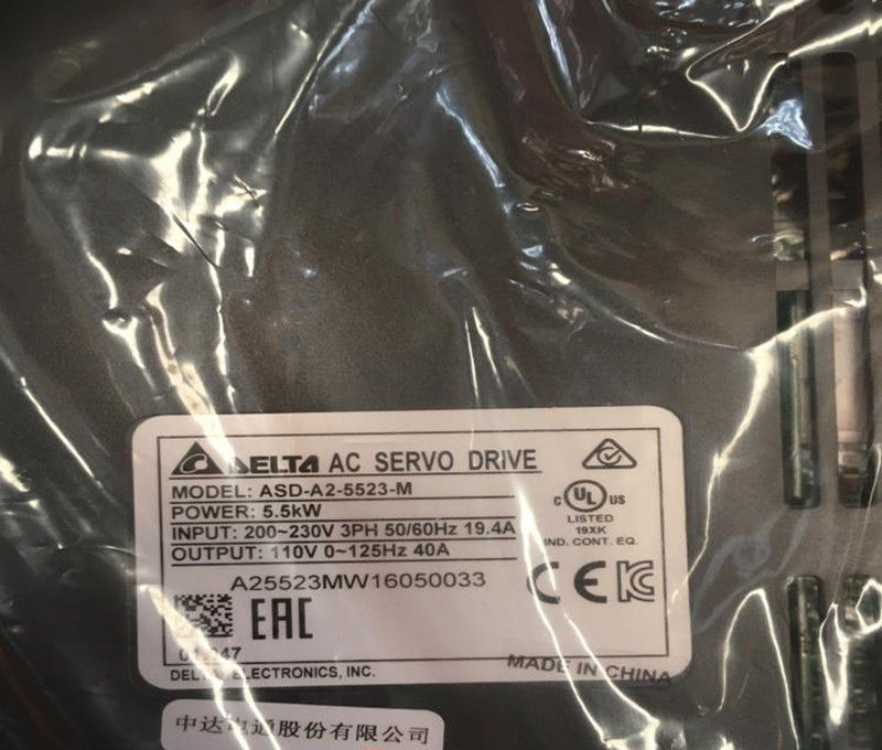 ECMA-F11855R3+ASD-A2-5523-M DELTA AC servo motor driver kits 5.5kw 1500r