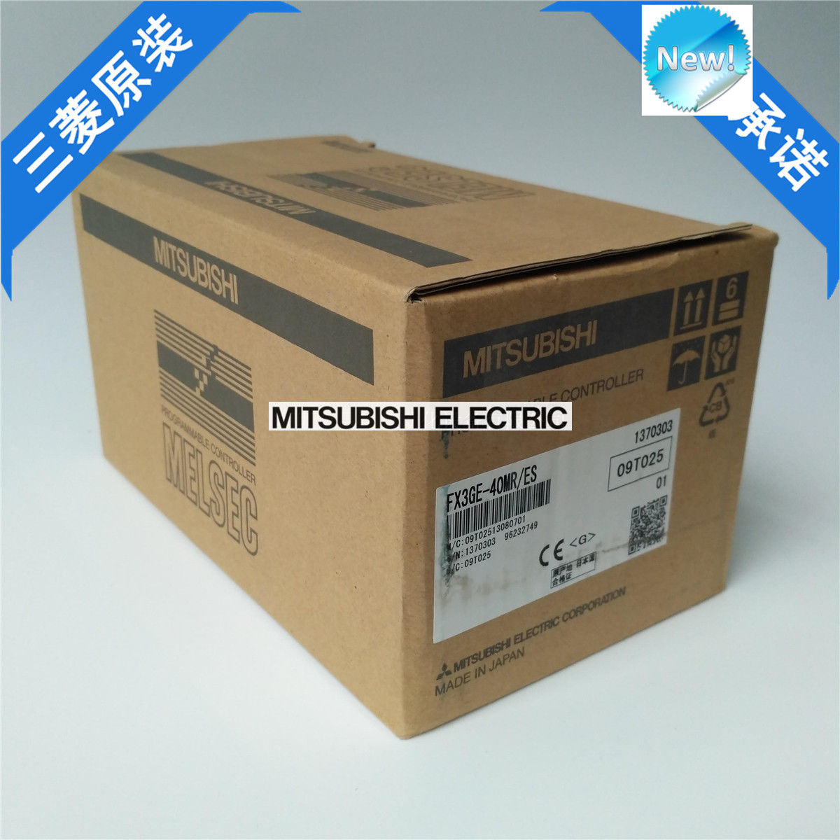 New Mitsubishi  PLC FX3GE-40MR/ES In Box FX3GE40MRES