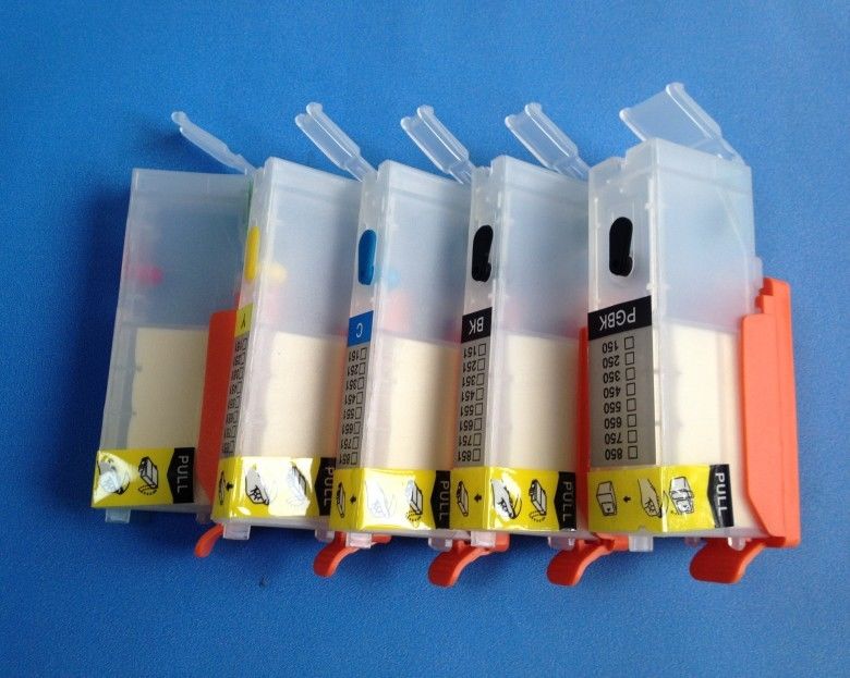 PGI550 CLI551 refillable cartridge for IP7250 IP7150 MG5450 5550 6450 MX925 725