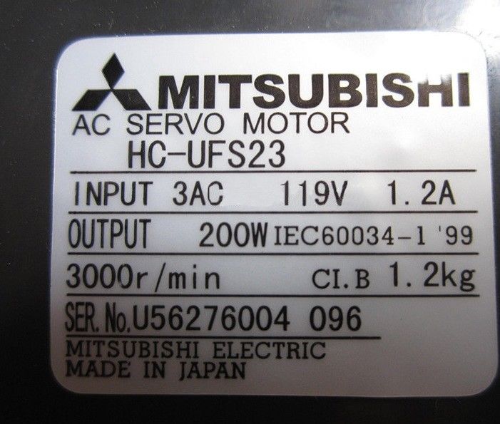 NEW Mitsubishi Servo Motor HC-UFS23 HC-UFS23B IN BOX HCUFS23B