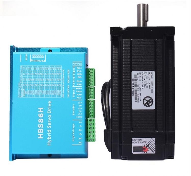 NEMA34 8Nm 1145ozin 2phase closed loop easy servo motor with hybrid drive kit