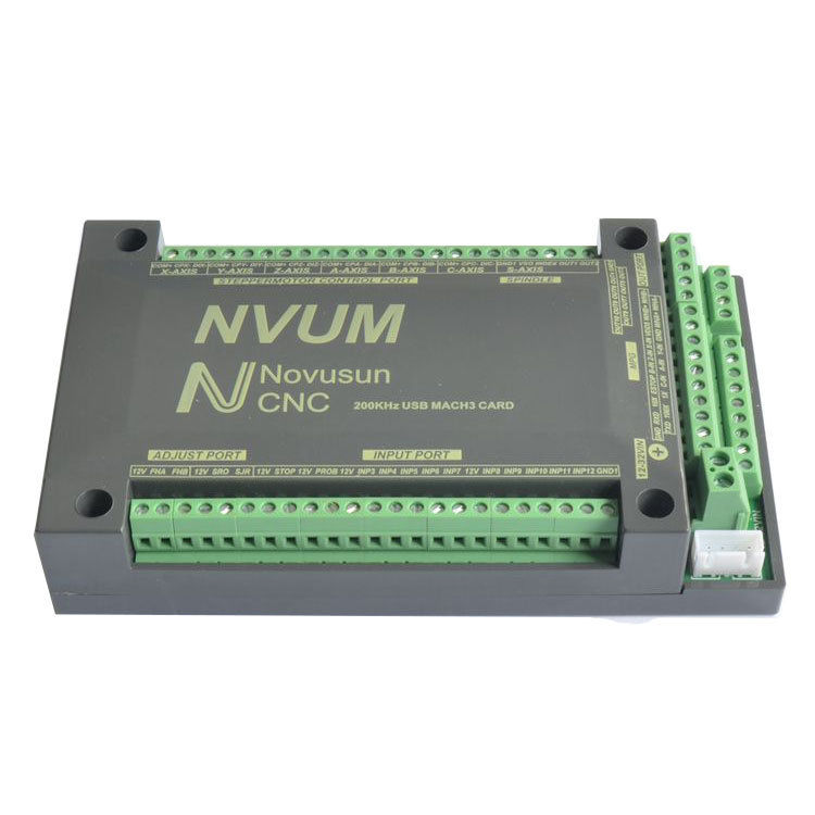 NVUM 5 Axis CNC Controller MACH3 USB Interface Board Card 200KHz for Stepper Mot